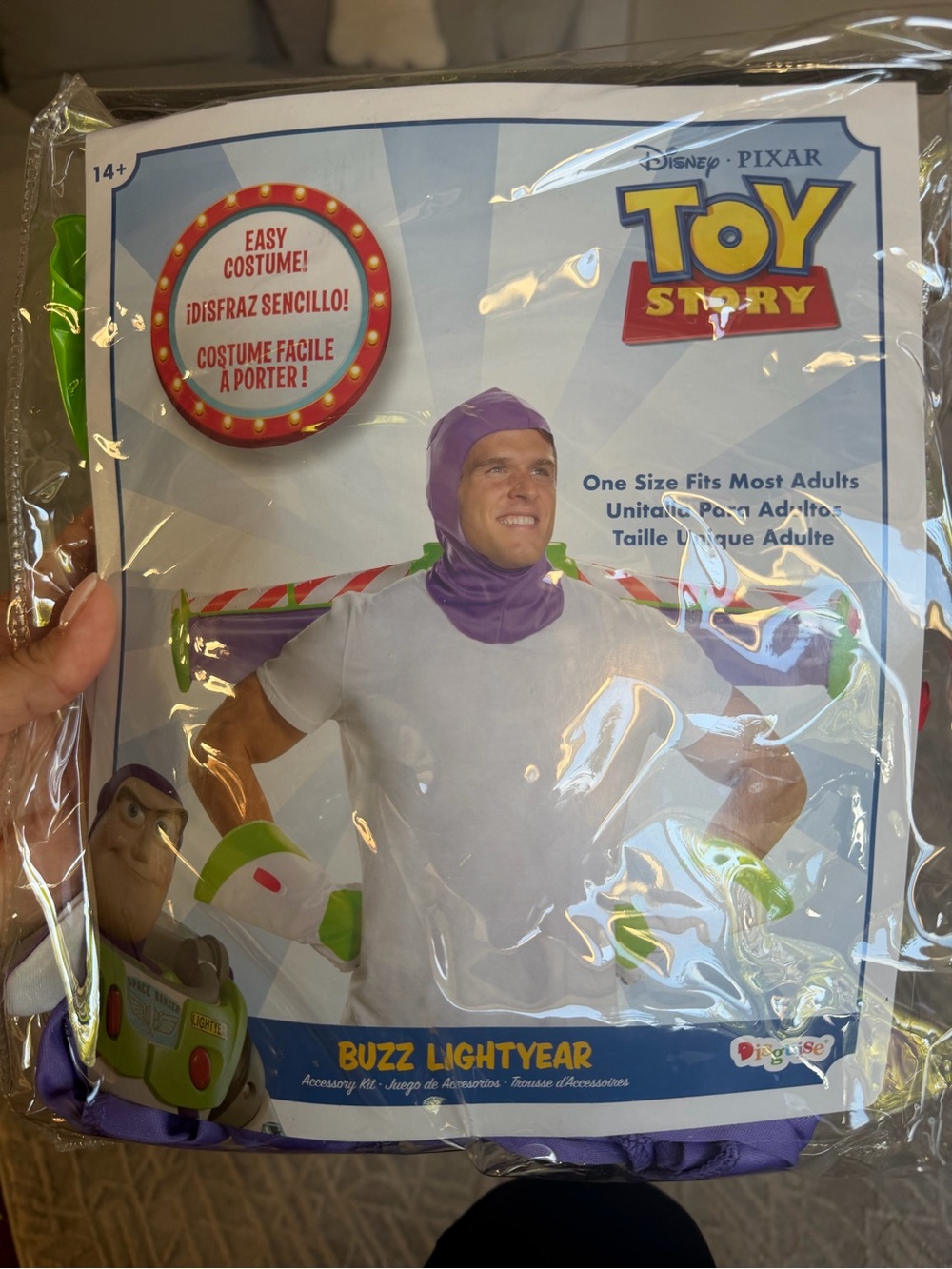 Disney Toy Story Buzz Lightyear Kids Costume - Purple & White